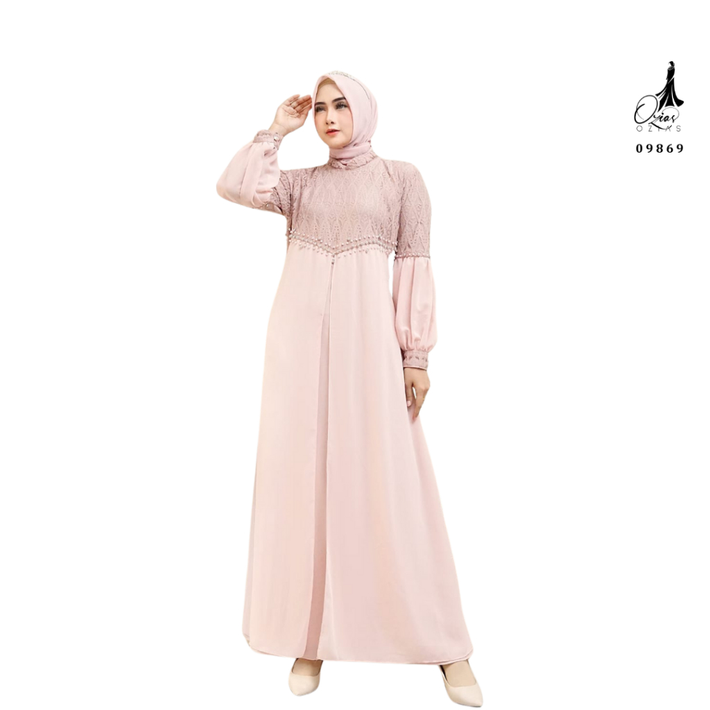 Ozias - Gamis Ozias Sifon 09869 Ld 105 I Gamis Pesta Remaja I Gamis Wisuda Dewasa