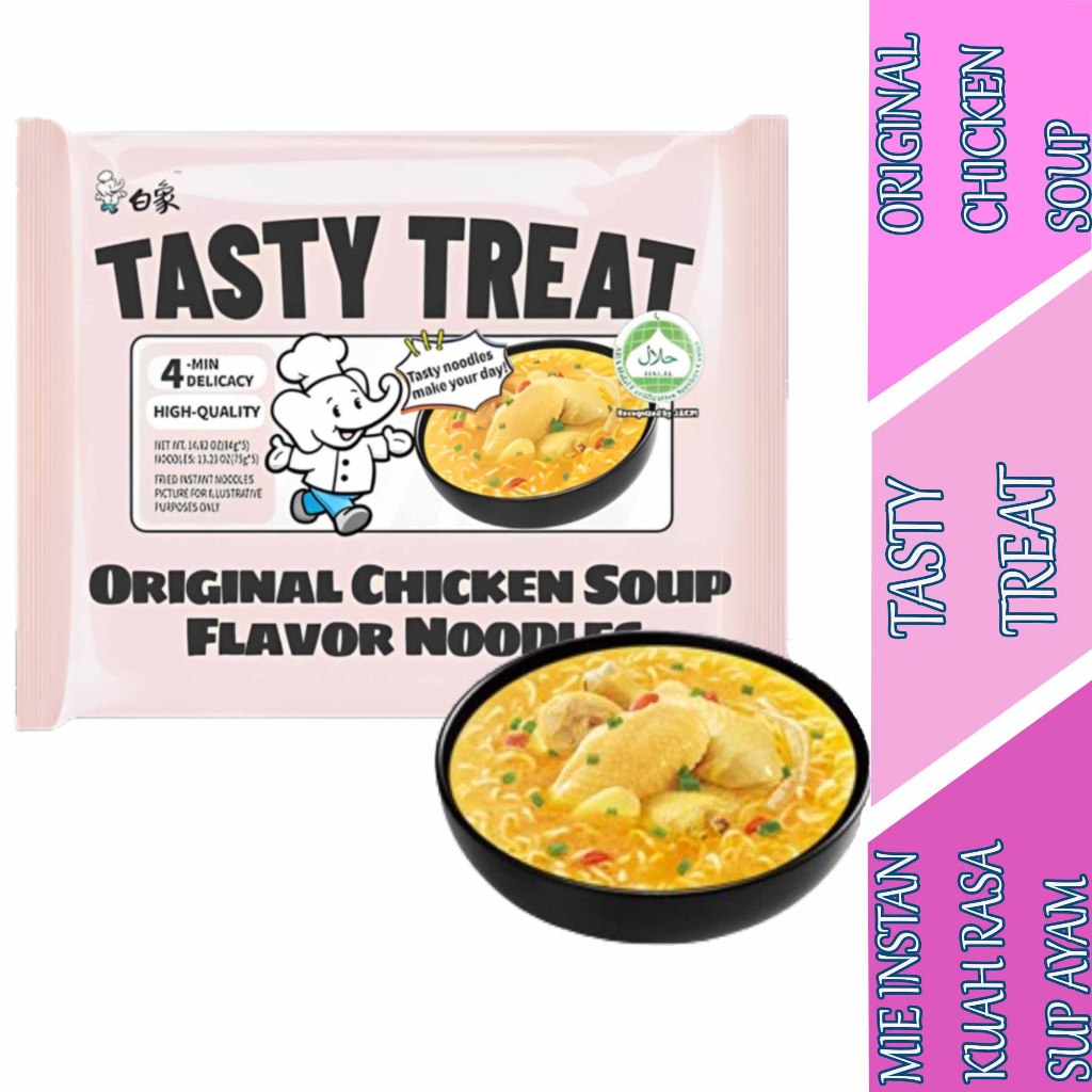 

Mie Instan Kuah Rasa Sup Ayam - Tasty Noodles - Original Chicken Soup - 84gr