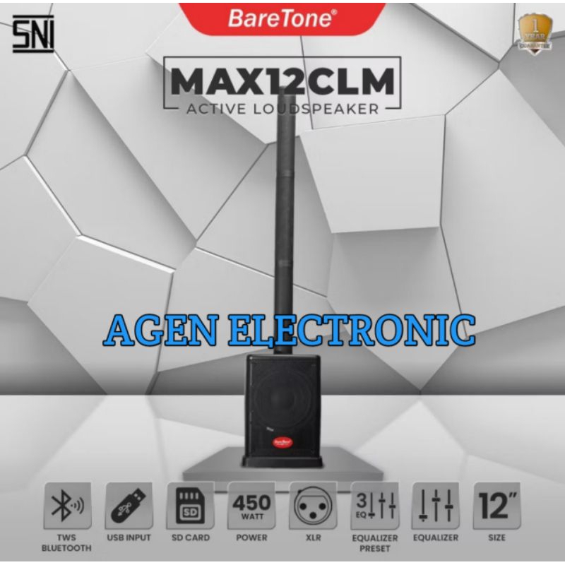 Speaker Aktif Colum Baretone Max12clm Original Speaker 12inch
