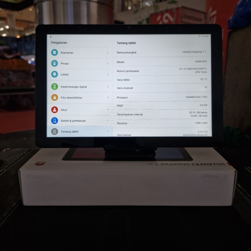 Huawei matepad T10 ram 4/64 second