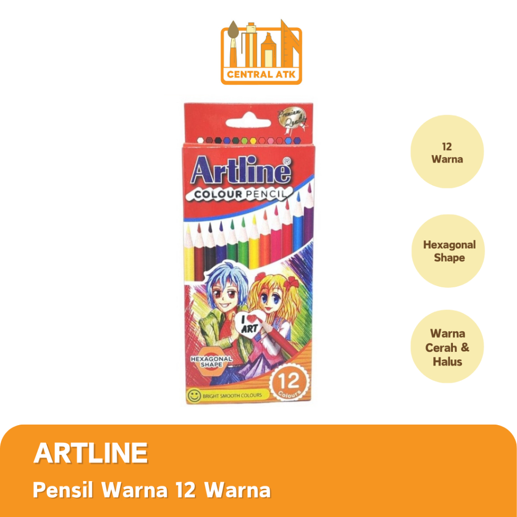 

COLOUR PENCIL / PENSIL WARNA ARTLINE 12 WARNA