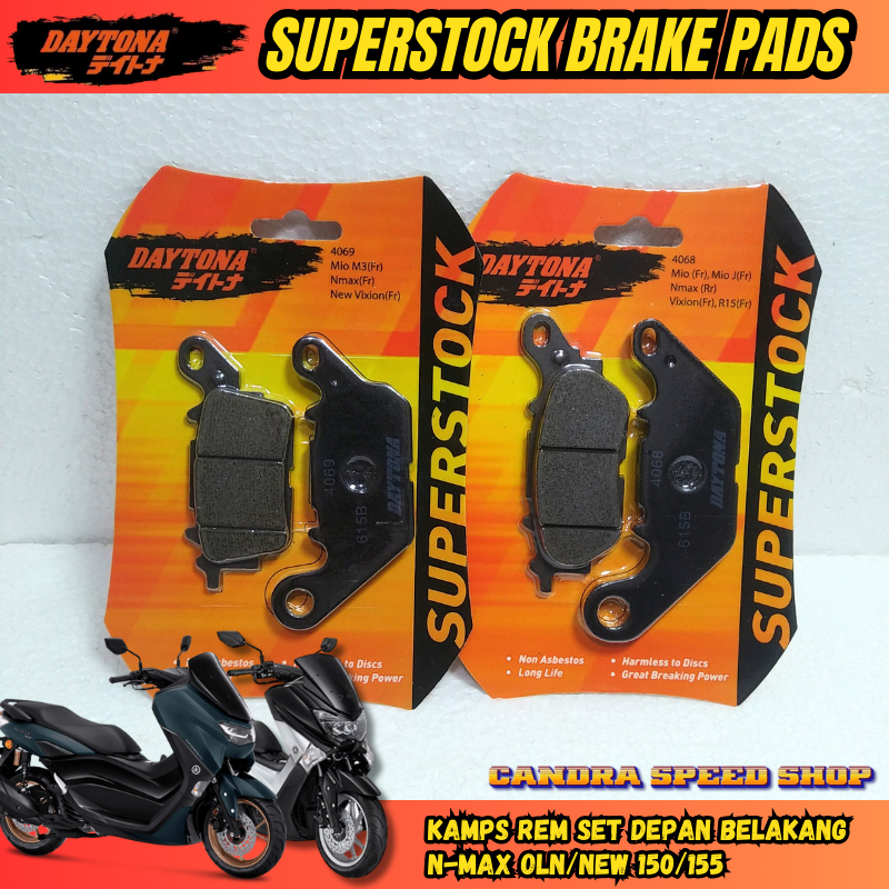 1 Set Kampas Rem Depan Belakang Yamaha NMax Old -New NMax Neo Turbo 155 New Aerox Alpha 2024~ DAYTON