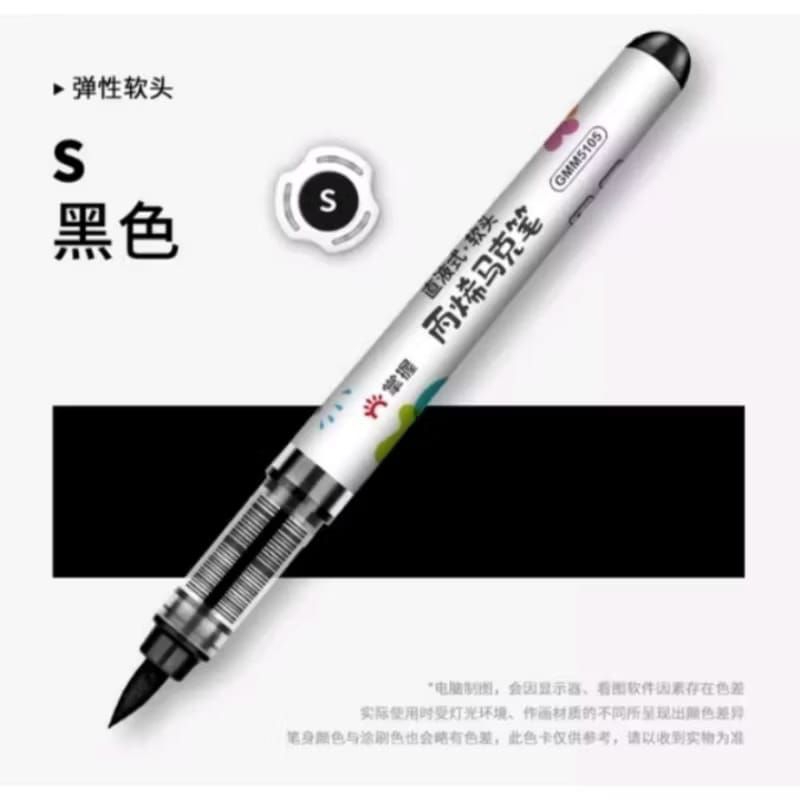 

BN - Marker Acrylic Grasp Brushpen Penganti Sharpie Stained (Bisa untuk menebalkan gambar Crayon Neo1&Grasp)