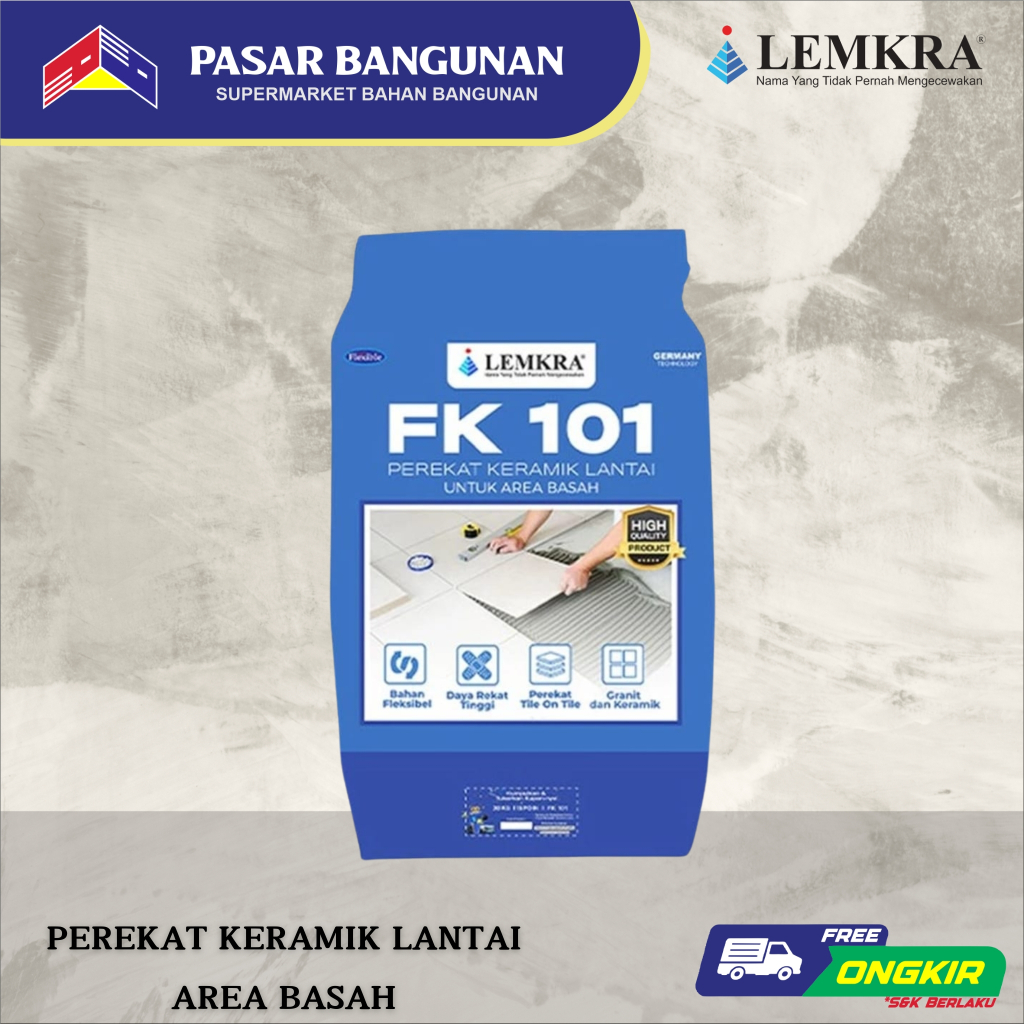 Perekat Keramik Lantai Area Basah LEMKRA FK101