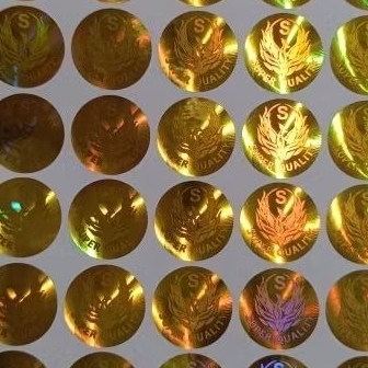 

Sticker Hologram Sq Burung uk.Diameter 1,7 cm Isi : 72 Pcs Warna Gold