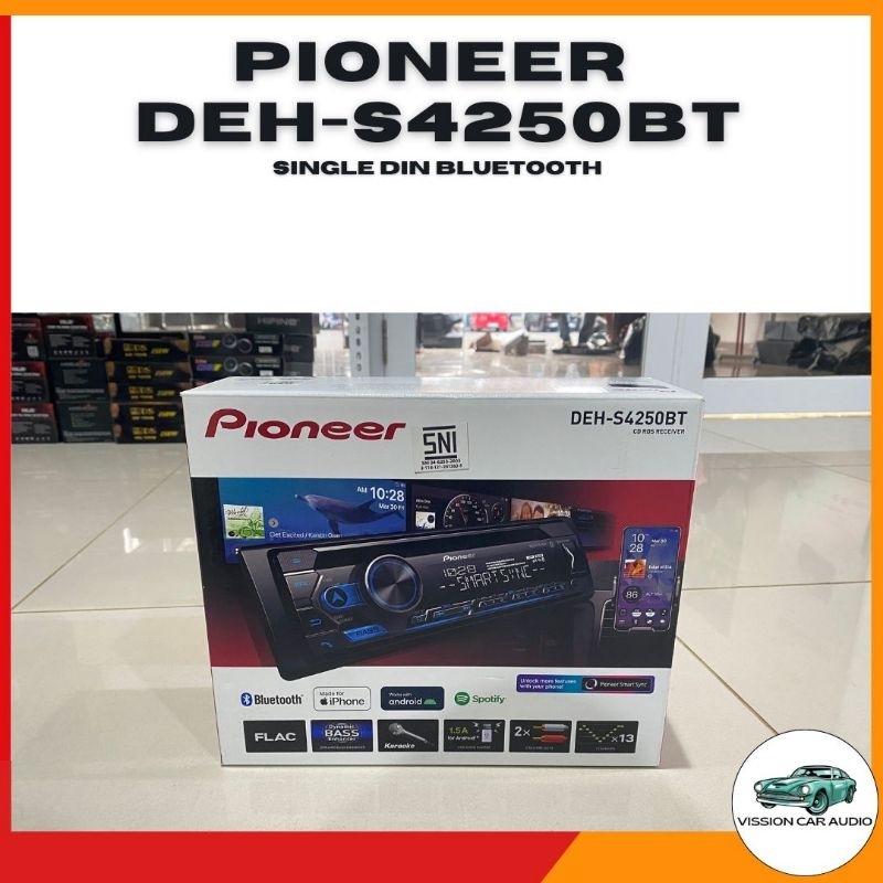 Head unit singledin pioneer DEH-S4250UB