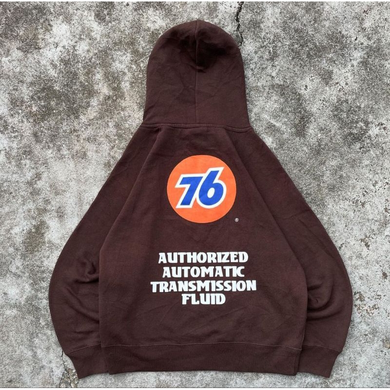 Hoodie Union 76 Lubricants Dark Brown