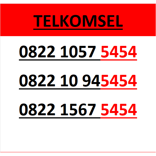 nomor cantik telkomsel simpati seri abab 5454 murah lengkap wn84 130