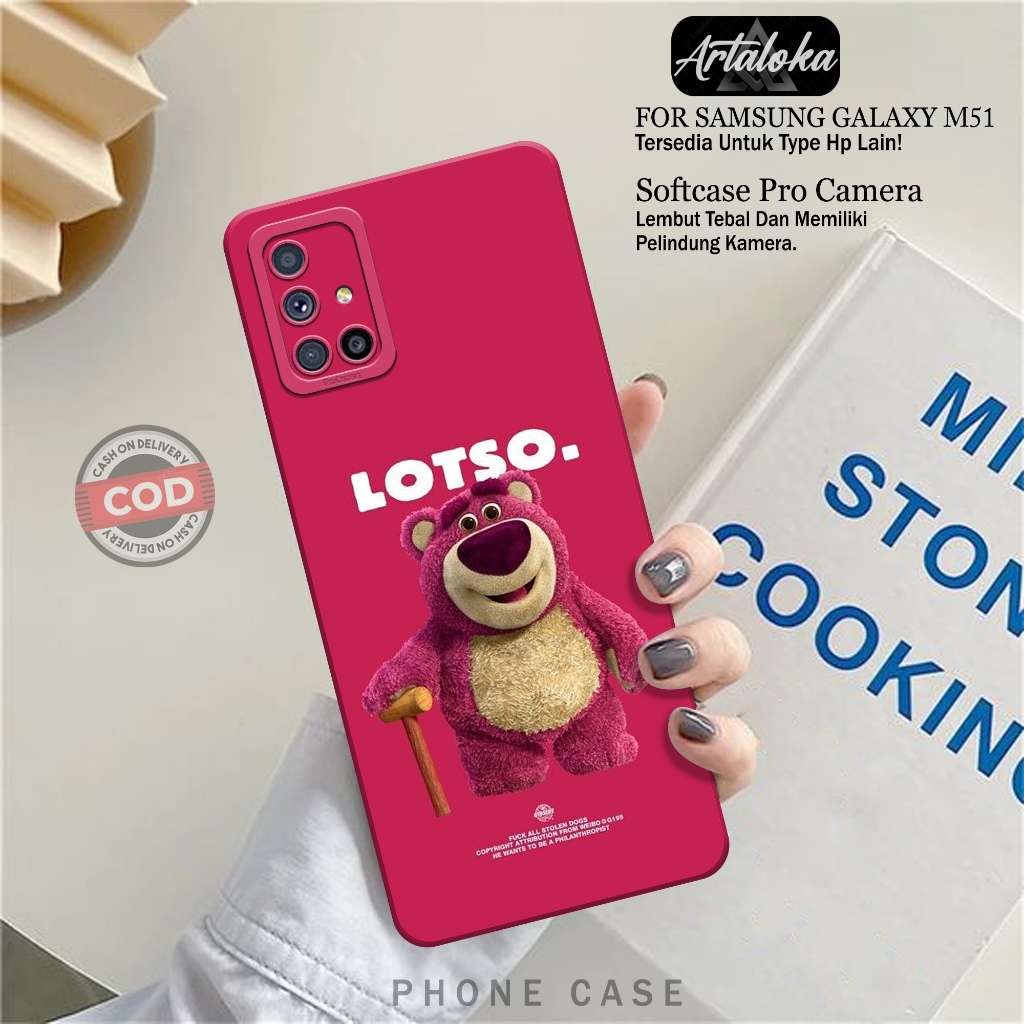 Softcase Hp Samsung Galaxy M51 Fashion Case Kartun Case Samsung Galaxy M51 Silikon TPU Pro Camera Ca