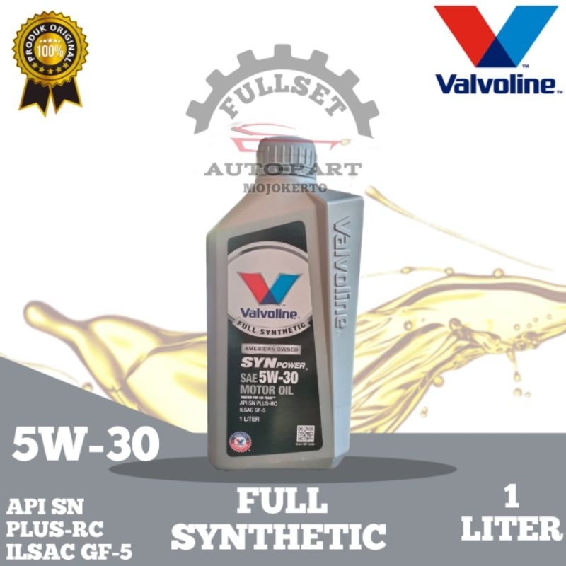 VALVOLINE SYNPOWER 5W-30 FULL SYNTHETIC (1liter)