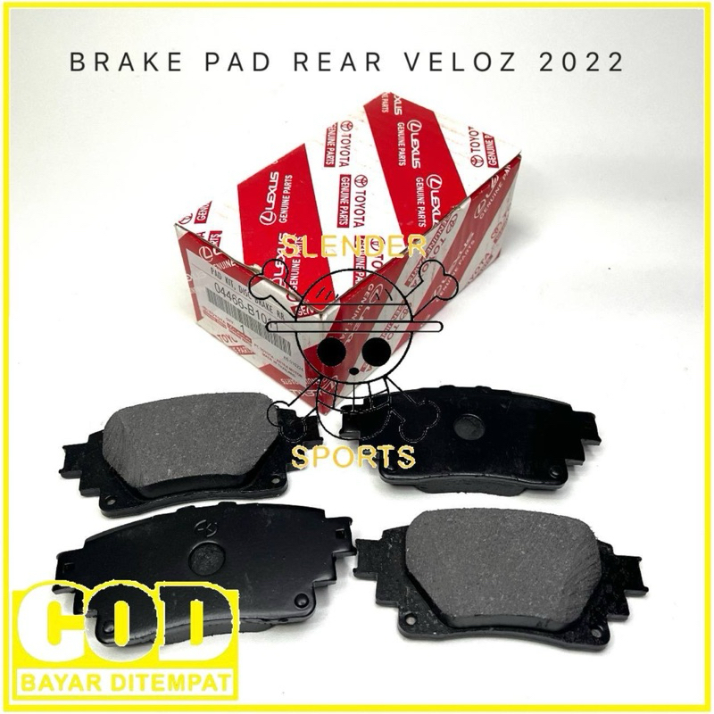 BRAKE PAD REAR NEW VELOZ 2022 - KAMPAS REM BELAKANG NEW VELOZ - BRAKE DISC PAD VELOZ NEW 2022