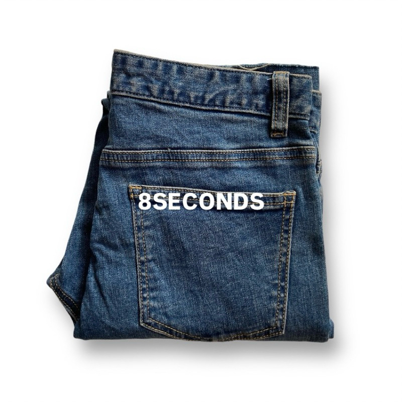 8 Seconds Cropped Jeans Blue