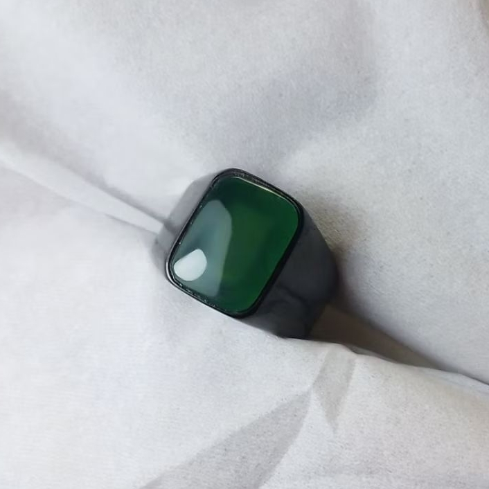 cincin batu akik Yaman ahdor kotak elegant original