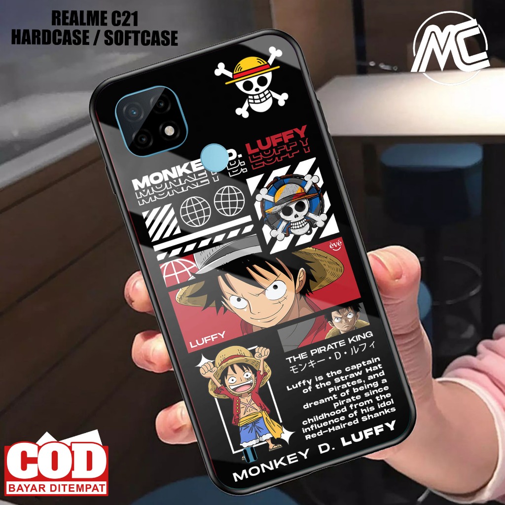 Case REALME C21 ONE PIECE REALME C21 Hp - Casing Hp  - Case Hp - Case Terbaru - Case Terlaris - Soft
