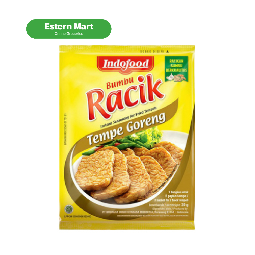 

Indofood bumbu racik tempe goreng | bumbu instan tempe goreng | bumbu bubuk tempe goreng | bumbu masak