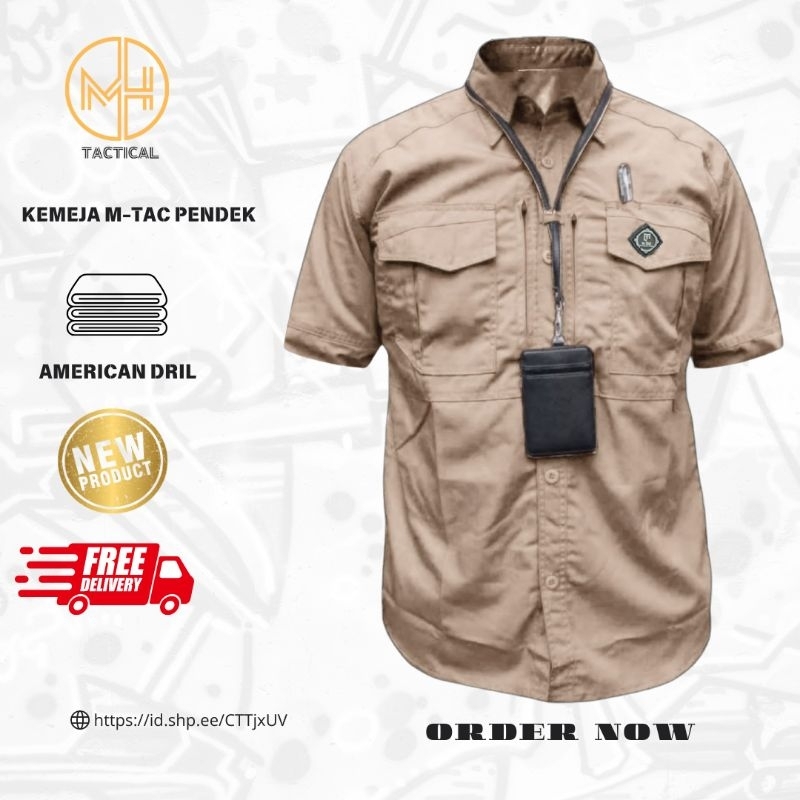 Kemeja Lapangan Lengan Pendek M-Tac - Original