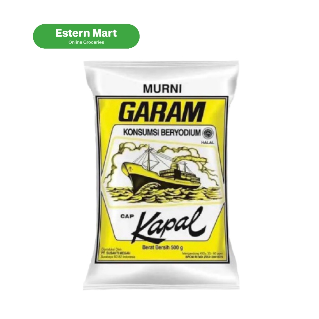 

Garam dapur beryodium cap kapal 250gr | garam bubuk | garam bersodium