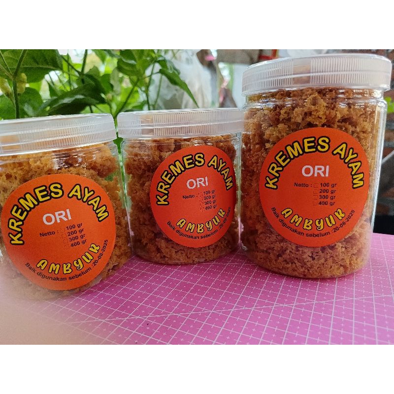 

Kremes Ayam Ori Gurih Renyah-Paket Trio
