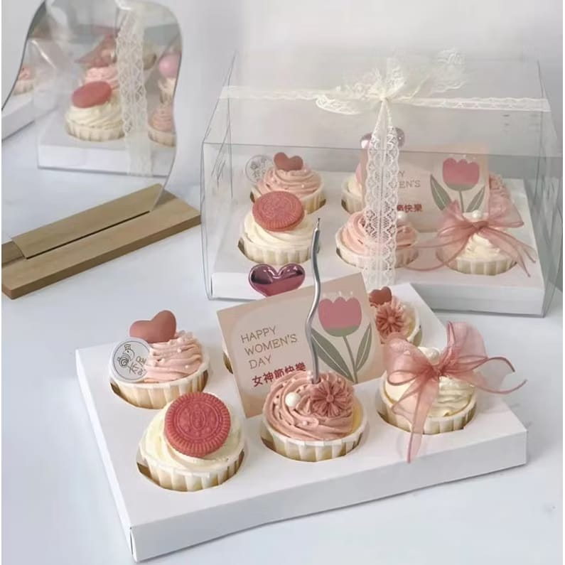 Kotak Mika Cup Cake / Box Mika Muffin Premium