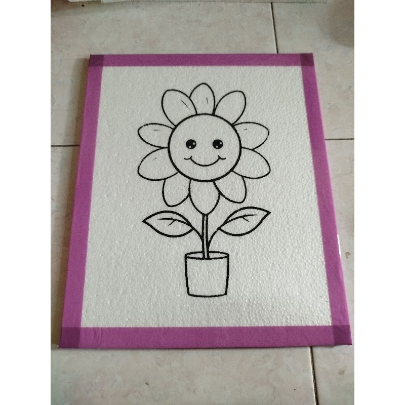 

sterofoam lukis ukuran 33x40/1 cm