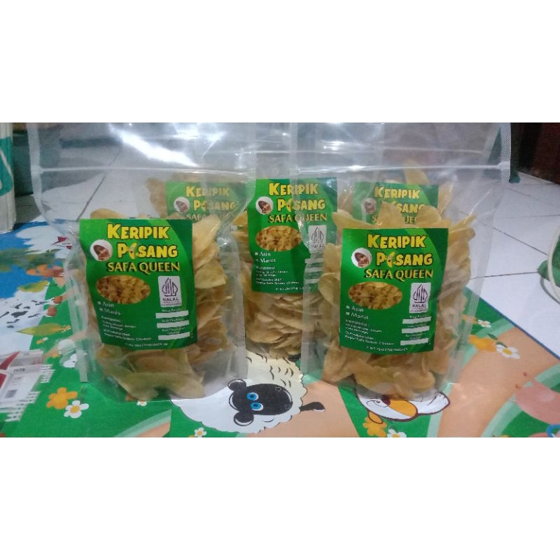

keripik pisang manis/asin gurih