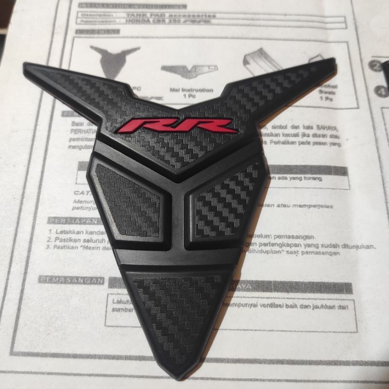 tank pad cbr250rr original aksesoris honda
