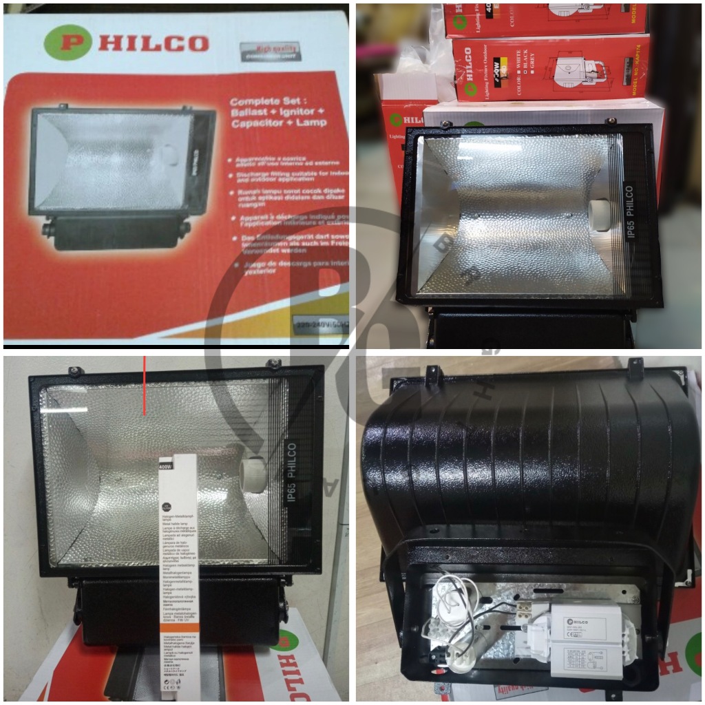 Kap Lampu HPIT 400W Philco Komplit Set / Kap Lampu HPI-T 400 W Philco Set Komplit