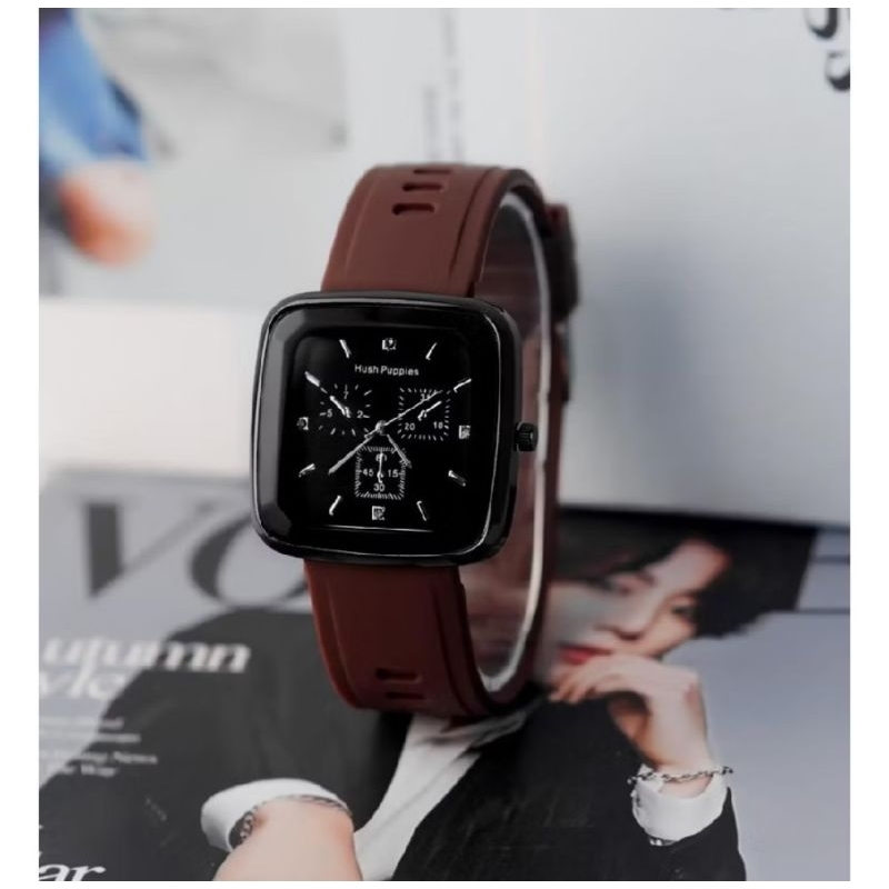 JAM TANGAN FASHION HUSHPUPPIES KOREAN STYLE UNTUK PRIA DAN WANITA