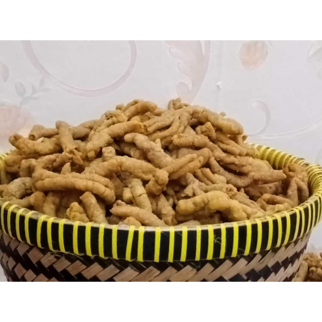 

keripik Usus yam Crispy Asin gurih keripik usus original