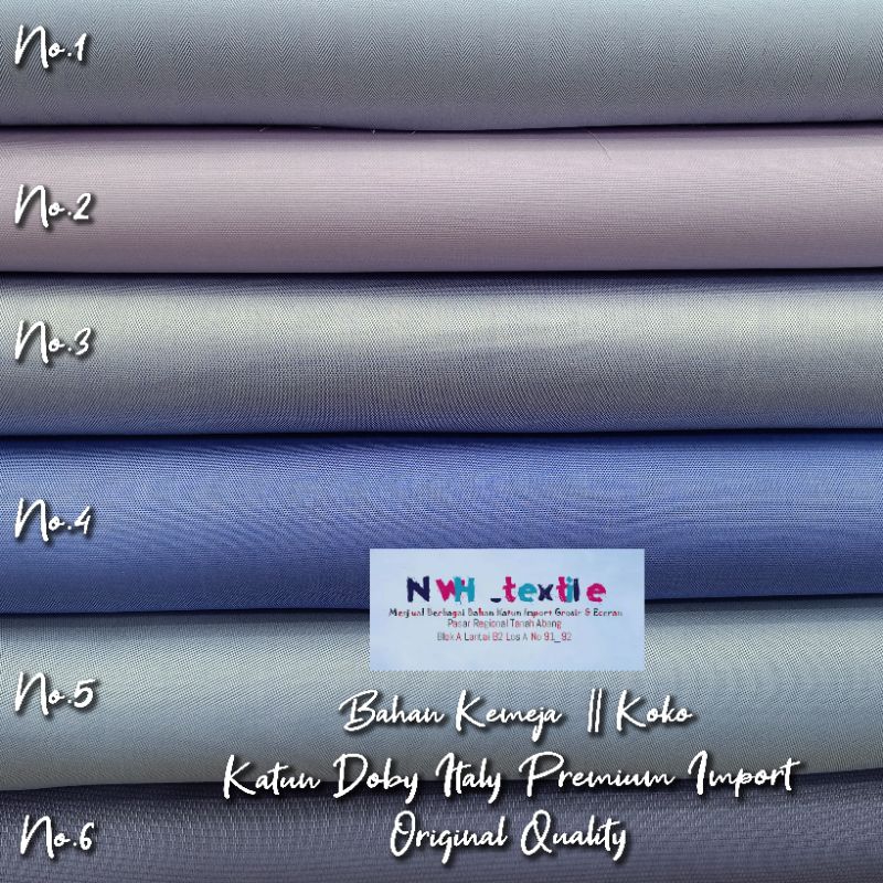 NEW KAIN KATUN DOBY ITALY PREMIUM IMPORT || BAHAN KEMEJA KOKO