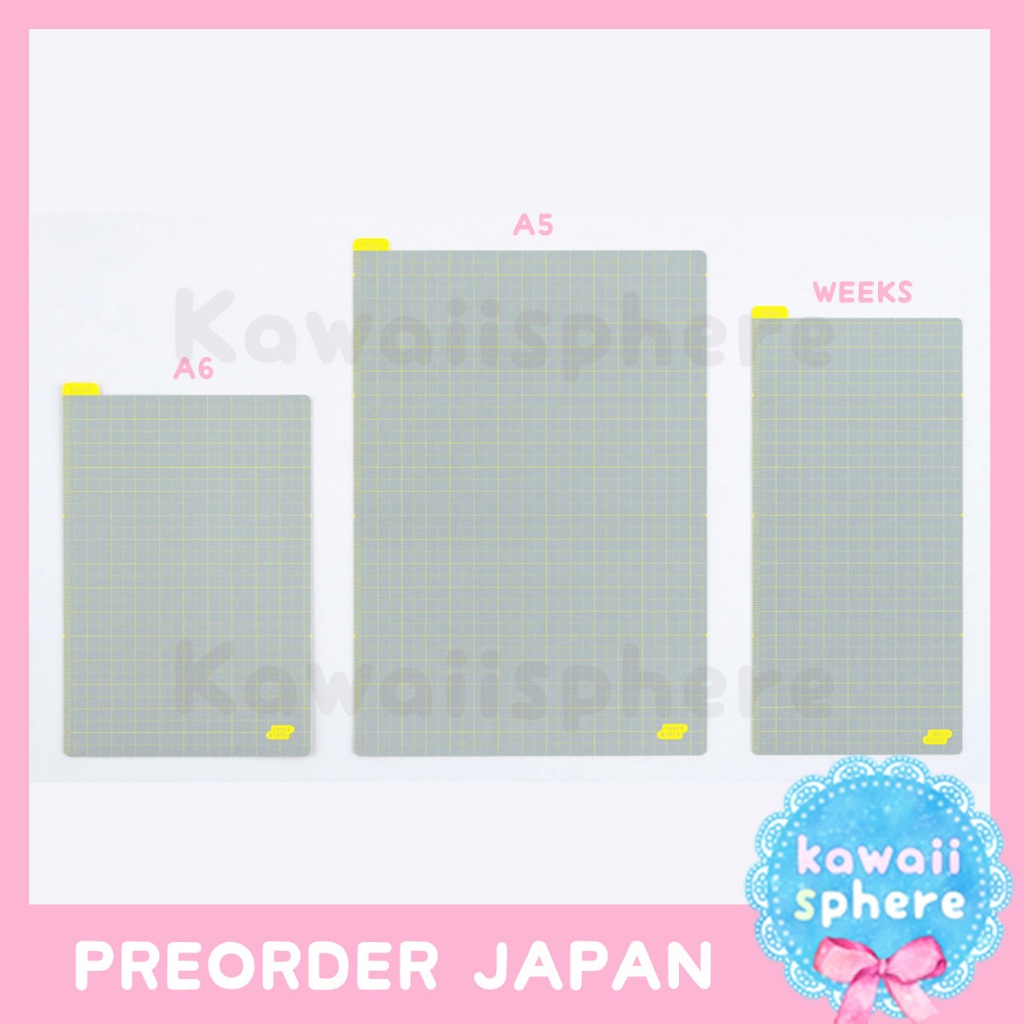 

Hobonichi Pencil Board | Ice Gray x Yellow | A5 / A6 / Weeks | Tatakan Menulis Planner | Preorder