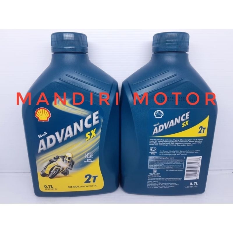 Oli Shell Advance SX 2Tak Mineral Oli Samping Motor 2Tak Original Asli Shell