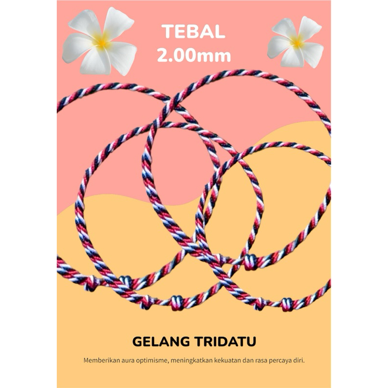 GELANG TRIDATU KHAS BALI (3 PCS)