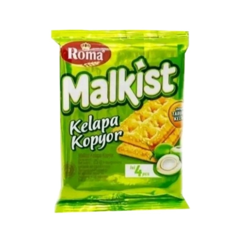 

Free Packing Kardus 25 gram Roma Malkist Kelapa Kopyor 1 sachet Sandwich Cookies Biskuit Biscuit