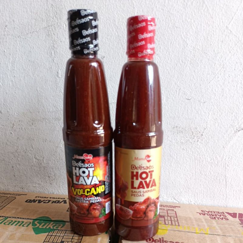 

mamasuka hotlava/volcano delisaos 320gr saus sambal pedas halal