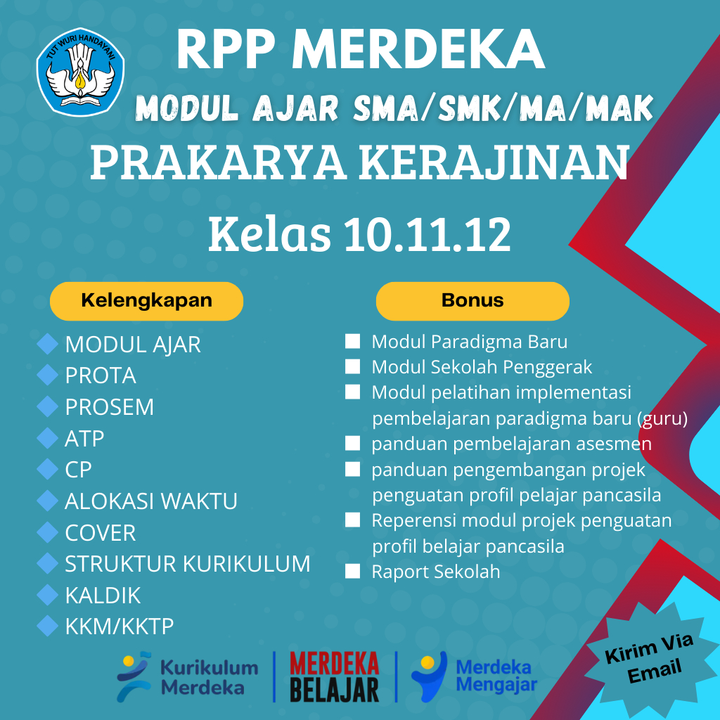 

Modul Ajar Parkarya Kerajinan SMA Sederajat Kurikulum Merdeka