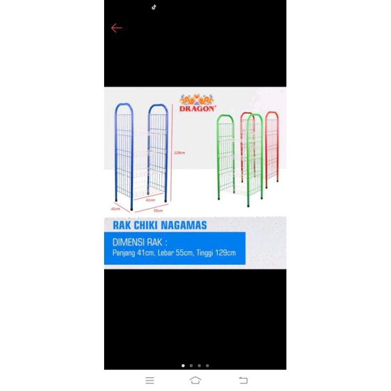rak makanan ringan dragon susun 4 rak warung rak serbaguna