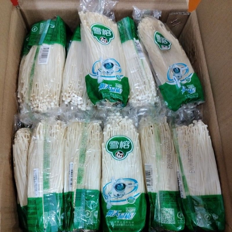 

[oddsolshop] pekanbaru/Jamur Enoki 100 gr (Merek Random)