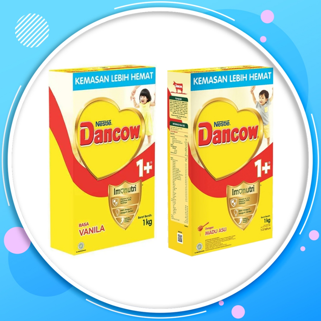 Dancow 1+ Rasa Vanila 1kg Tahun (1-3 Tahun) - Susu Pertumbuhan Anak ASOKA
