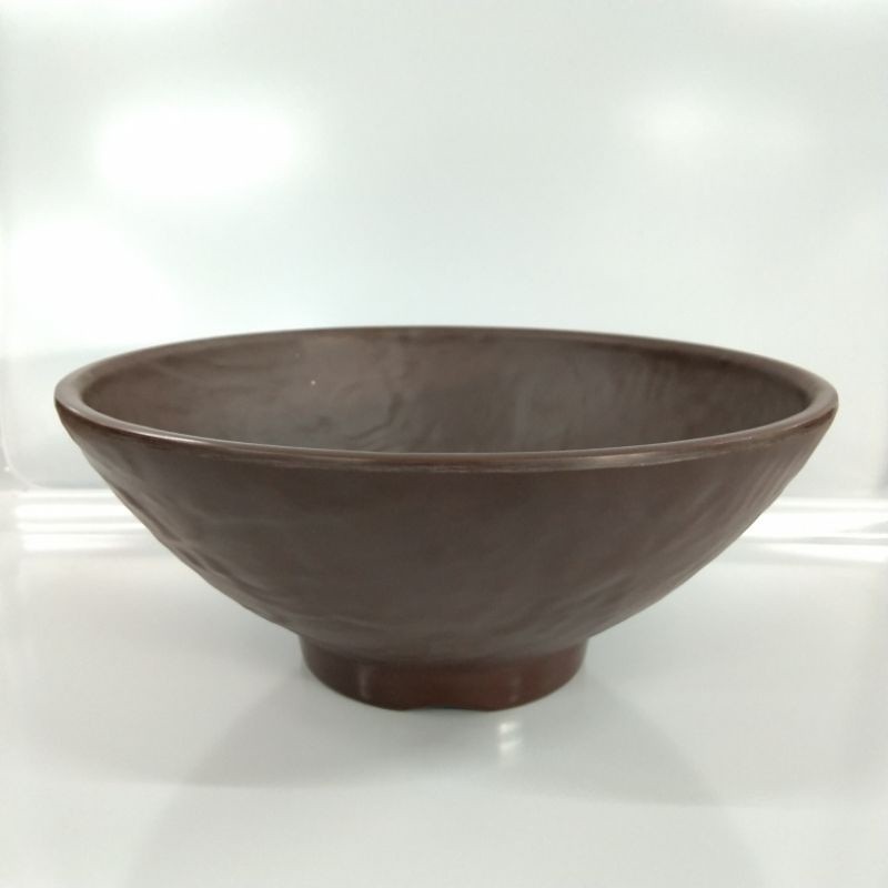 MANGKOK MAKAN MELAMIN 6.8 inch - Mangkok Mie Golden Dragon W6907A - COKLAT