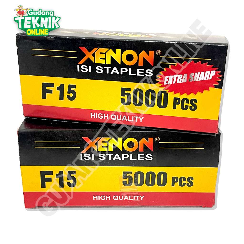 

Isi Paku Tembak XENON F15 BIASA EXTRA SHARP Type I / Refil Refill Isi Air Nailer Angin Xenon 15mm Paku Lurus F-15 XENON