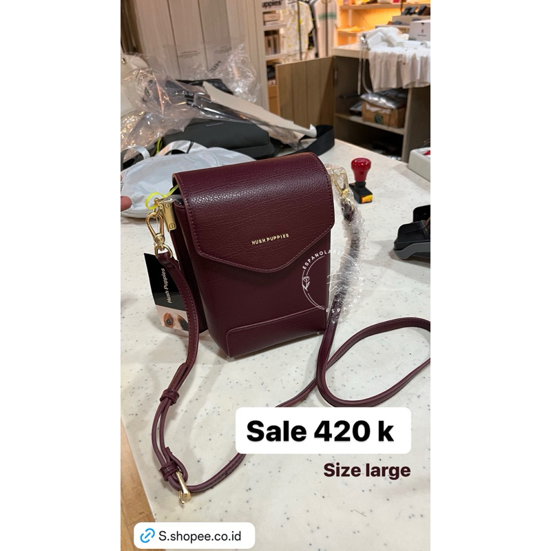 [ESPANOLASZ] ready sling bag hush puppies sling bag