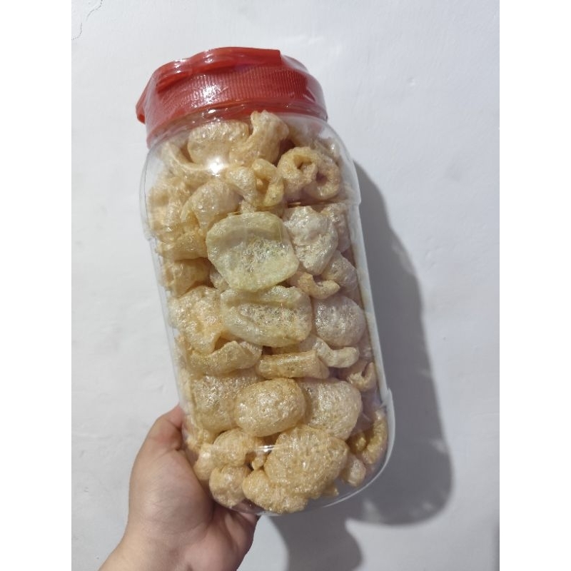 

kerupuk babi 3 liter rambak babi