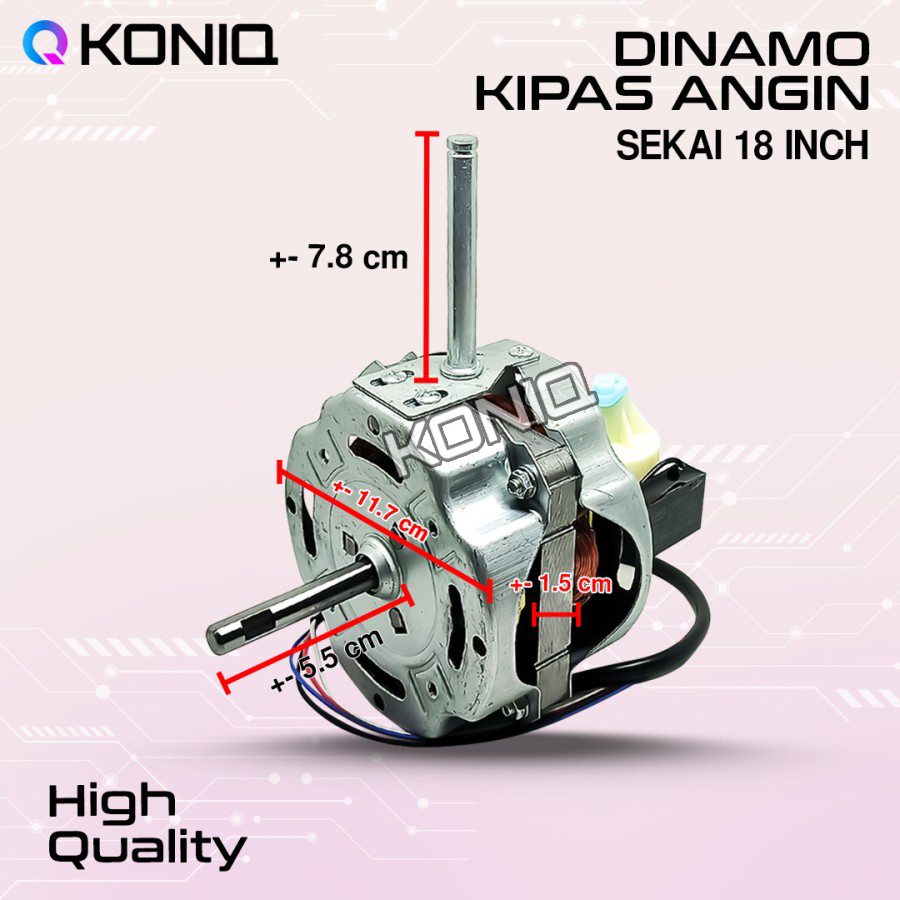 DINAMO KIPAS ANGIN SEKAI 18 INCHI / MOTOR KIPAS ANGIN SEKAI 18 INCHI