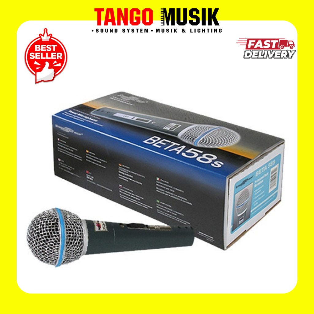 MIC VOCAL SOUNDGRACE BETA 58 S ORIGINAL / MIC KABEL KARAOKE / MIC KABEL PIDATO / MIC KABEL CERAMAH /