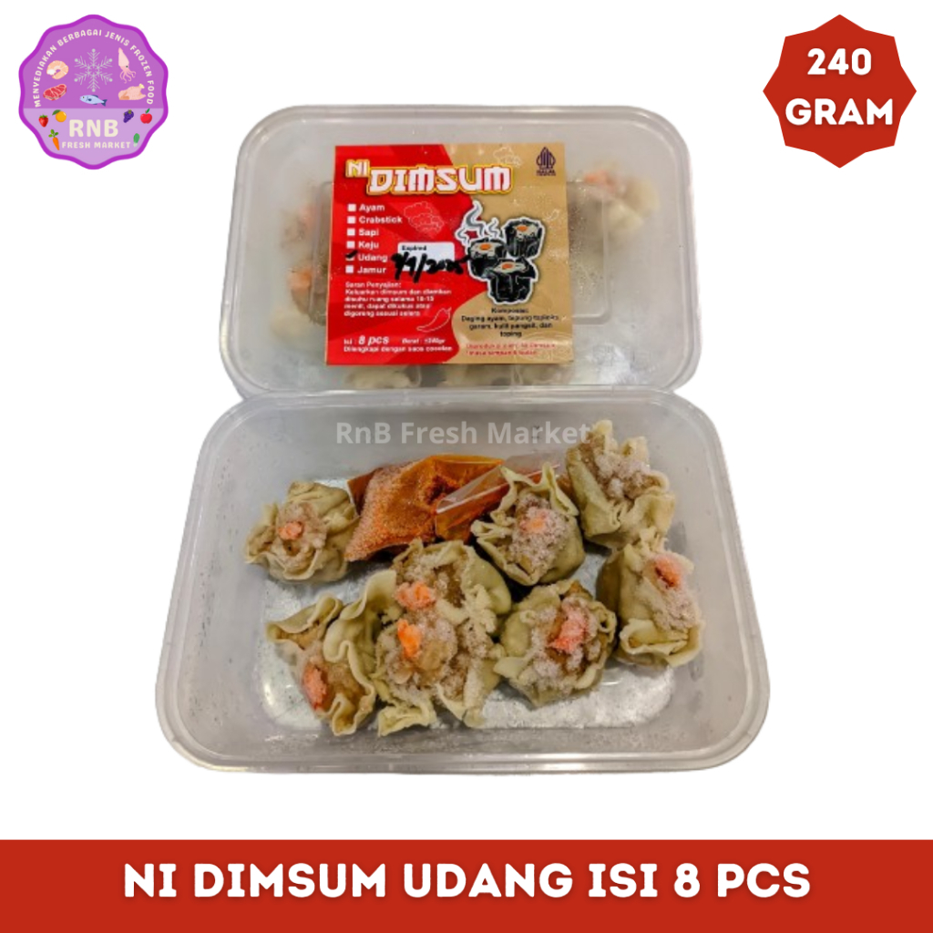 

Ni Dimsum Udang Isi 8 Pcs Netto 240 Gram