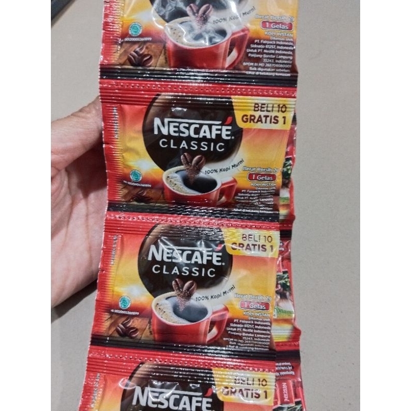 

Nescafe classic sachet isi 10 sachet @2g