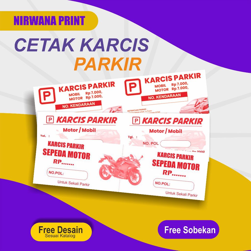 

Cetak Karcis Parkir Custom Free Desain