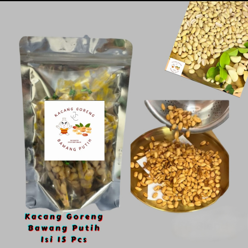 

Kacang Goreng Bawang Putih Isi 15 Pcs (Kriuk&Kremes)
