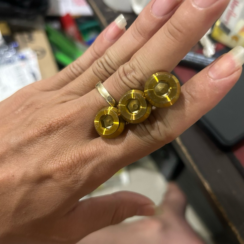 BAUT PROBOLT GOLD KUNCI L UKURAN DRAT 14 PANJANG 4CM BAUT PROBOLT M10x40